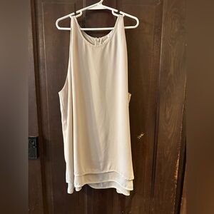 Elegant Cream Sleeveless Top